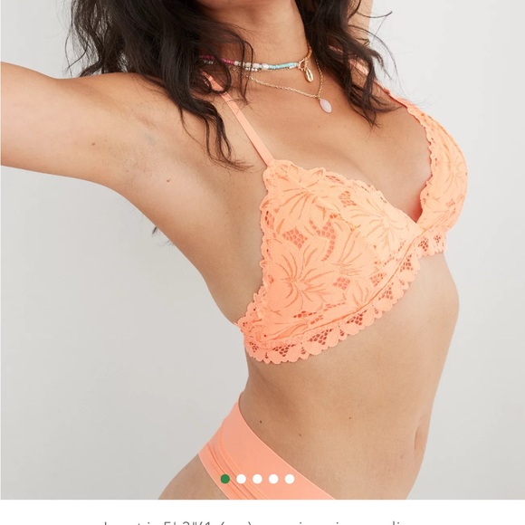 Aerie Beach Daze Iced Apricot Bralette - Picture 1 of 5